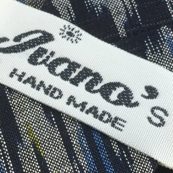 IVANO'S BLACK BLUE GRAY TIE - Picture 4 of 9